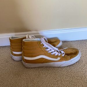 Mustard yellow high top vans